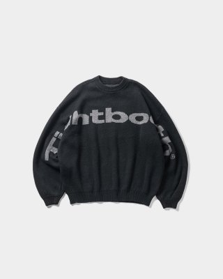 TIGHTBOOTH / BIG LOGO KNIT SWEATER / 3colors