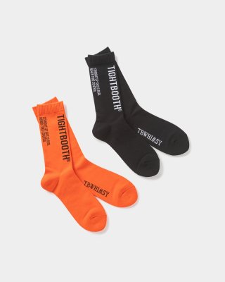 TIGHTBOOTH / LABEL LOGO SOCKS / 2colors