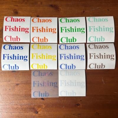 CHAOS FISHING CLUB / LOGO STICKER / 12colors