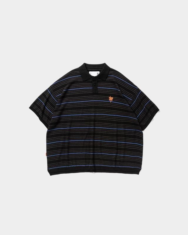 EVISEN / REPETITION KNIT POLO SHIRT / 3colors - Skateboard