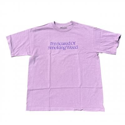 JACUZZI / SCARED WEED TEE / LIGHT PURPLE