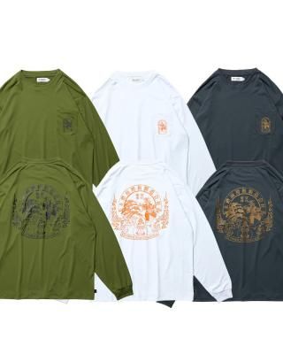 EVISEN / EMBLEM POCKET TECH LS TEE / 3colors