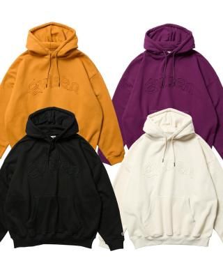 EVISEN / ARCH LOGO PATCH HOODIE / 4colors