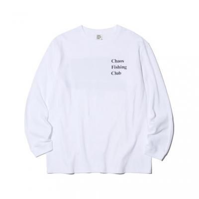 CHAOS FISHING CLUB /  T-Shirt LS TEE / WHITE