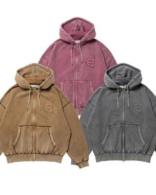 EVISEN / LOGO ZIP HOODIE / 3colors