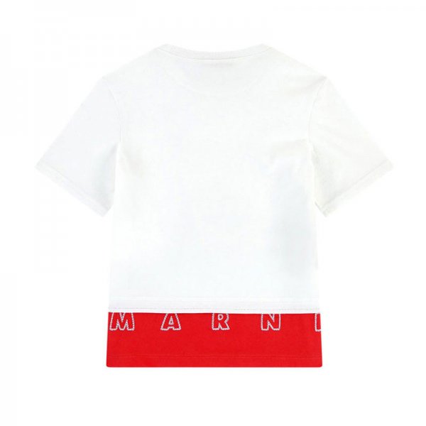 最初の 【新品・未使用】MARNI KIDS ロゴコットンTシャツ 6Y（120 ...