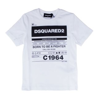 <img class='new_mark_img1' src='https://img.shop-pro.jp/img/new/icons1.gif' style='border:none;display:inline;margin:0px;padding:0px;width:auto;' />DSQUARED2 KIDS|ディースクエアード キッズ 通販|C1964 半袖Ｔシャツ|ホワイト