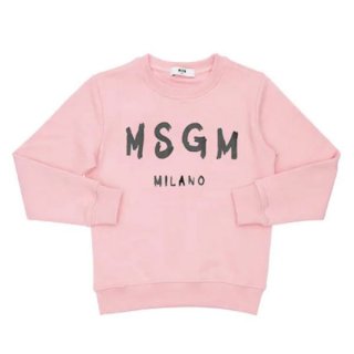 <img class='new_mark_img1' src='https://img.shop-pro.jp/img/new/icons1.gif' style='border:none;display:inline;margin:0px;padding:0px;width:auto;' />MSGM KIDS|エムエスジーエムキッズ 通販|大阪正規取扱店舗|MILANOロゴプリント スウェット|ピンク