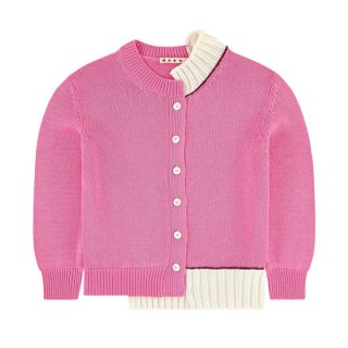 <img class='new_mark_img1' src='https://img.shop-pro.jp/img/new/icons1.gif' style='border:none;display:inline;margin:0px;padding:0px;width:auto;' />MARNI KIDS|マルニ キッズ 通販|カラーブロック カーディガン|ピンク