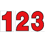 スチール製 プライスボード用数字 ＡＳ−１５