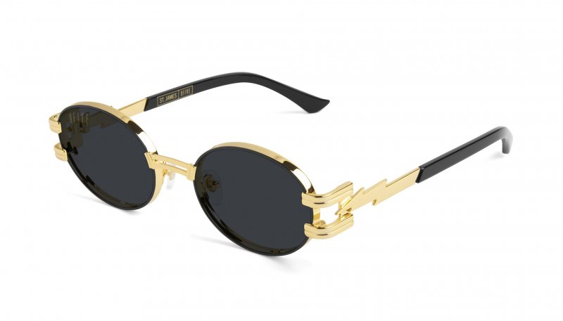 9five ST.JAMES BOLT Black & 24k Gold Sunglasses　セントジェームス / ブラック＆24Kゴールド /  サングラス / ナインファイブ