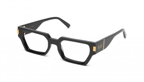 <img class='new_mark_img1' src='https://img.shop-pro.jp/img/new/icons5.gif' style='border:none;display:inline;margin:0px;padding:0px;width:auto;' />9five LOCKS Black & 24k Gold Clear Lens Glasses　ロックス  / ブラック＆24Kゴールド / クリアレンズ / ナインファイブ