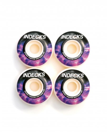 INDECKS BURN -53mm　バーン / ホワイト / インデックス / アイエフオー / スケートボードウィール