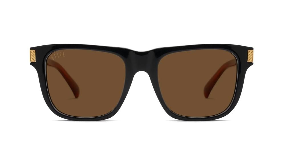 chocolate！9FIVE OCEANS ブラックサングラス 9five OCEANサングラス | ブラック＆バーボン - サングラスの通販