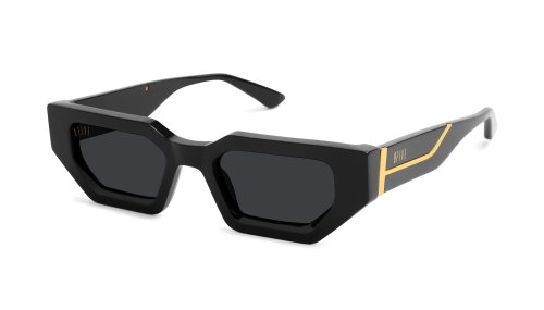 <img class='new_mark_img1' src='https://img.shop-pro.jp/img/new/icons5.gif' style='border:none;display:inline;margin:0px;padding:0px;width:auto;' />9five VINCENT Black & 24K Gold Sunglasses  　ヴィンセント  / ブラック&ゴールド / サングラス / ナインファイブ