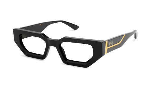 <img class='new_mark_img1' src='https://img.shop-pro.jp/img/new/icons5.gif' style='border:none;display:inline;margin:0px;padding:0px;width:auto;' />9five VINCENT Black & 24K Gold Clear Lens Glasses  󥻥  / ֥å& / ꥢ / ʥե