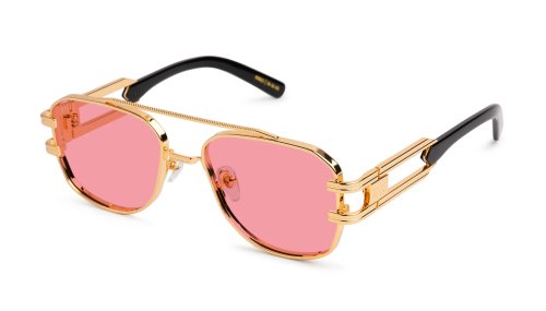 <img class='new_mark_img1' src='https://img.shop-pro.jp/img/new/icons47.gif' style='border:none;display:inline;margin:0px;padding:0px;width:auto;' /> 9five ROYALS Black & 24K Gold Rose Sunglasses / ֥å / 24K / ԥ󥯥 / 󥰥饹