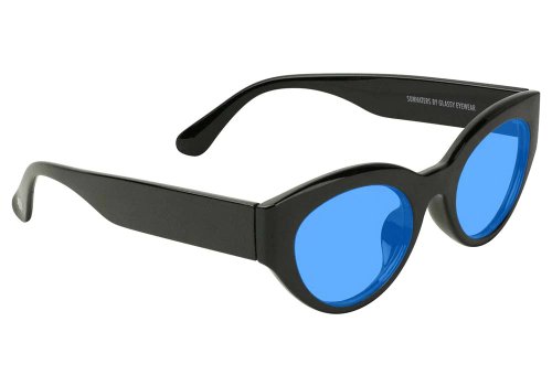 <img class='new_mark_img1' src='https://img.shop-pro.jp/img/new/icons5.gif' style='border:none;display:inline;margin:0px;padding:0px;width:auto;' />Glassy MOORE Black / Blue Sunglasses　ムーアー / ブラック / ブルーレンズ / サングラス / グラッシー