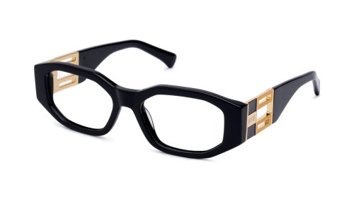 <img class='new_mark_img1' src='https://img.shop-pro.jp/img/new/icons5.gif' style='border:none;display:inline;margin:0px;padding:0px;width:auto;' />9five LEVELS Black & 24k Gold Clear Lens Glasses　レベルズ  / ブラック＆24Kゴールド / クリアレンズ / ナインファイブ