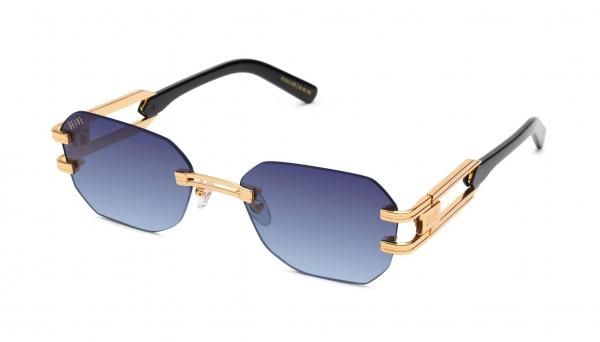 <img class='new_mark_img1' src='https://img.shop-pro.jp/img/new/icons5.gif' style='border:none;display:inline;margin:0px;padding:0px;width:auto;' /> 9five ROYALS LITE Black & 24K Gold Midnight Blue Gradation Sunglasses饤 / ֥å / 󥰥饹 / 쥹