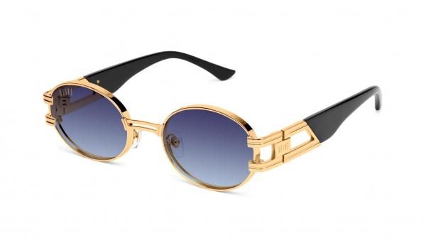 <img class='new_mark_img1' src='https://img.shop-pro.jp/img/new/icons5.gif' style='border:none;display:inline;margin:0px;padding:0px;width:auto;' />9five ST. James Black & 24K Gold Midnight Blue Gradation Sunglassesȥॹ / 24K / ʥե
