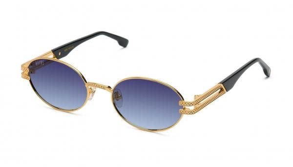 <img class='new_mark_img1' src='https://img.shop-pro.jp/img/new/icons5.gif' style='border:none;display:inline;margin:0px;padding:0px;width:auto;' />9five LOTUS Black & 24k Gold Midnight Blue Gradation Sunglasses    / ֥å24K / ʥե