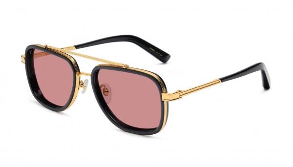 <img class='new_mark_img1' src='https://img.shop-pro.jp/img/new/icons47.gif' style='border:none;display:inline;margin:0px;padding:0px;width:auto;' />9five CROWNS Black & 24k Gold Pink Sunglasses饦  / ֥å24K / ԥ󥯥󥰥饹  / ʥե