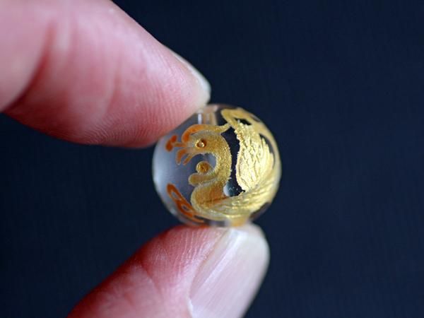 朱雀（すざく）ー金染／10、12、14mm - 貴石工房パック