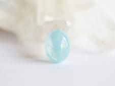 ラリマー ひし形 穴あき ルース loose_stone68 ネックレス
