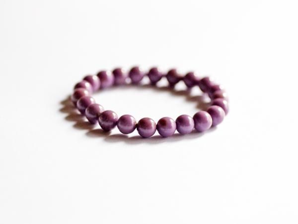フォスフォシデライト／丸玉ビーズ8mm - 貴石工房パックOnlineShop