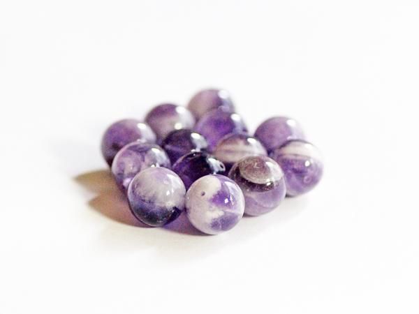 ケープアメジスト／丸玉ビーズ14mm - 貴石工房パックOnlineShop