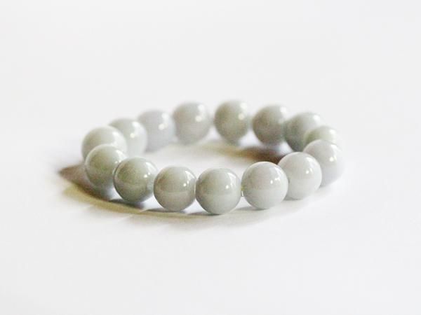 翡翠ブレスレット約13mm 粒内周約15.5cm 16粒