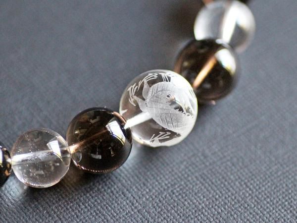 龍ネックレス／龍彫り水晶丸玉18㎜ - 貴石工房パックOnlineShop