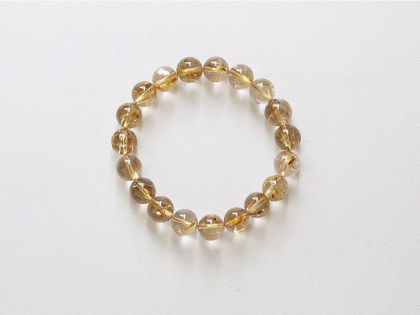 ゴールドルチルクォーツ3A 丸玉11mｍ／希少石ブレスレット - 貴石工房パックOnlineShop