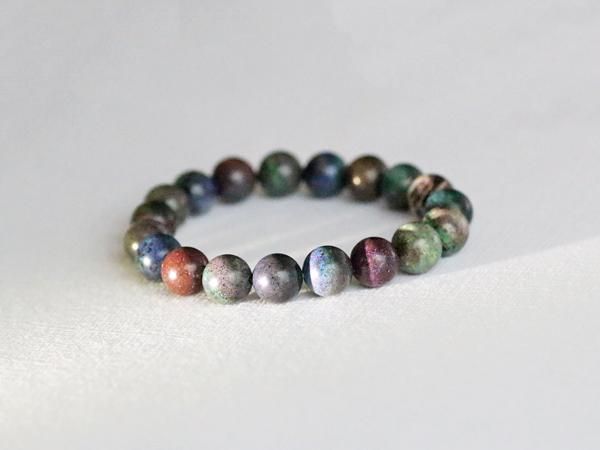 ブラックオパール 丸玉10mｍ／希少石ブレスレット - 貴石工房パックOnlineShop