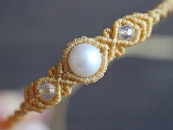 ⋆⋆ MANASEA accessory⋆⋆ | 淡水パールのマクラメ
