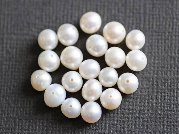 ポテト5～6mm／淡水パールビーズ（白） - 貴石工房パックOnlineShop