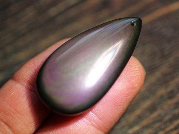 レインボーオブシディアン（穴あき） - 貴石工房パックOnlineShop