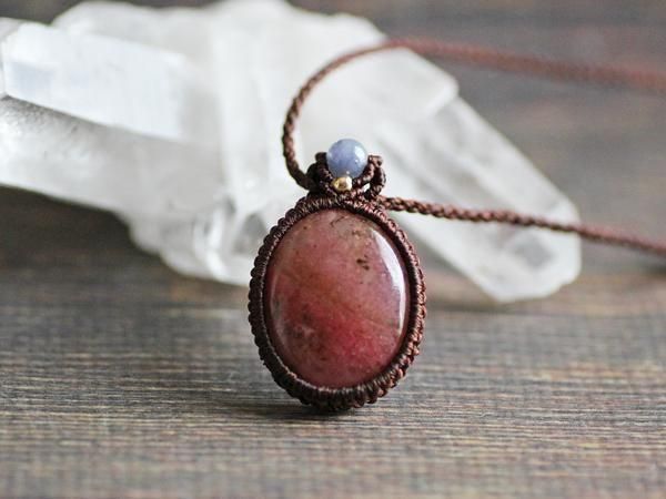 マクラメペンダント／ロードナイト - 貴石工房パックOnlineShop