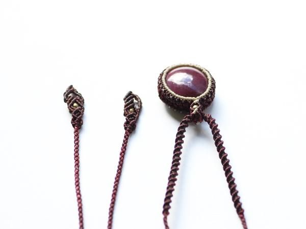 マクラメペンダント／ルビー - 貴石工房パックOnlineShop