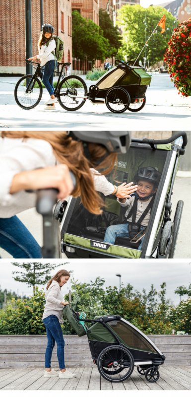 限定品】 チャイルドトレーラー THULE 2人乗り その他 - education