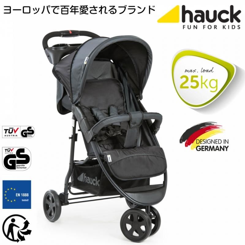 HAUCK Runner ベビーカー 3輪 バギー 折り畳み式 - ベビー用品