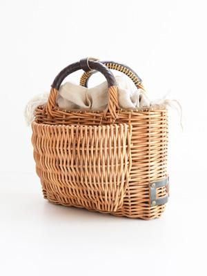 ebagos エバゴス | 籐ポケットかごバッグ(チョコ)正規取扱店 - Fine online shop