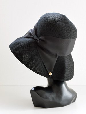 Athena New York アシーナ ニューヨーク | Risako Raffia リサコラフィア （Black×Black）ブラック 黒 定番  リボンハット 帽子 HAT 通販 - Fine online shop