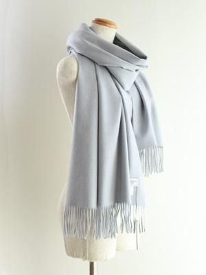 Johnstons ジョンストンズ | カシミヤ 大判ストール(SA0158 Lt Flat Grey) 通販 - Fine online shop