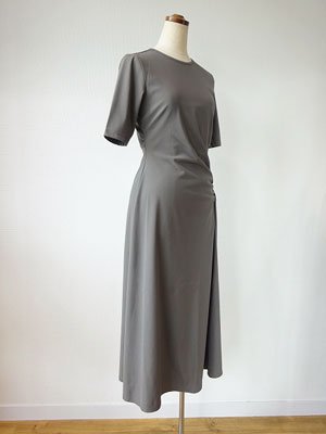 MASSE*MENSCH マッセメンシュ | ギャザーアシメトリー ワンピース（モカ） 通販 - Fine online shop