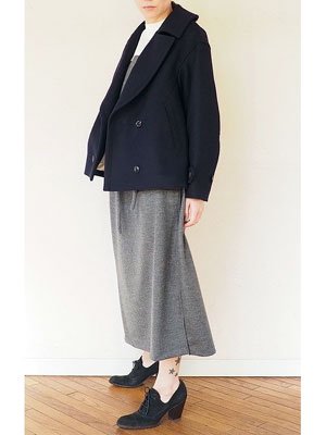 helder エルデール | Cropped Pea Coat（Saxe） 通販 - Fine online shop