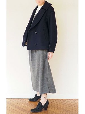 helder エルデール | Cropped Pea Coat（Navy） 通販 - Fine online shop