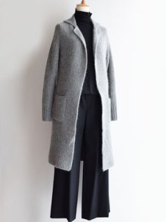 ANSPINNEN スピネン | ヤクチャンキー ロングジャケット knitted jacket coat（Grey）
