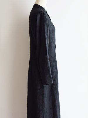 intoca. イントゥーカ | リネンシルクシャツワンピース LIRASI-DR（BLACK） 通販 - 正規取扱店 Fine online shop